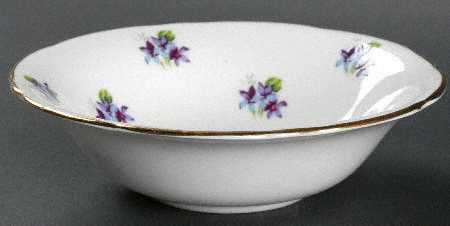 Sweet Violets (Not Embossed Gold) Fruit/Dessert (Sauce) Bowl