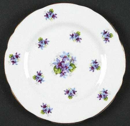 Sweet Violets (Not Embossed Gold) Bread & Butter Plate