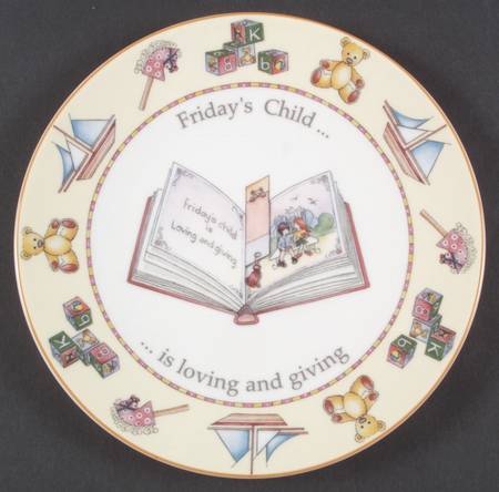 Days of The Week Salad Plate