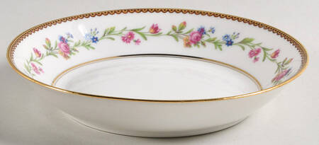 Country Flowers Large Rim Soup Bowl