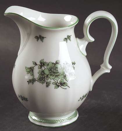 Green Bloom (Green Trim) Creamer