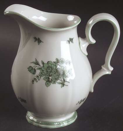 Green Bloom (Green Trim) 16 Oz Pitcher