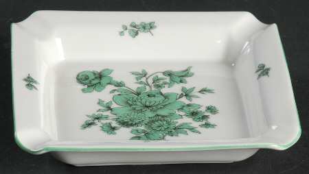 Green Bloom (Green Trim) Small Ashtray