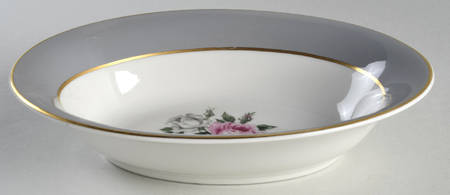 Countess Margaret Rose Gray (Gold Trim) 10" Oval Vegetable Bowl