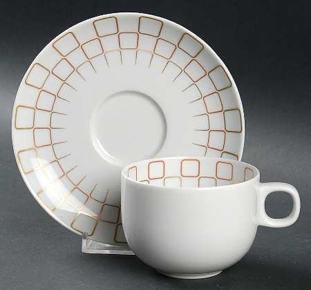 Honey Moon Flat Cup & Saucer Set