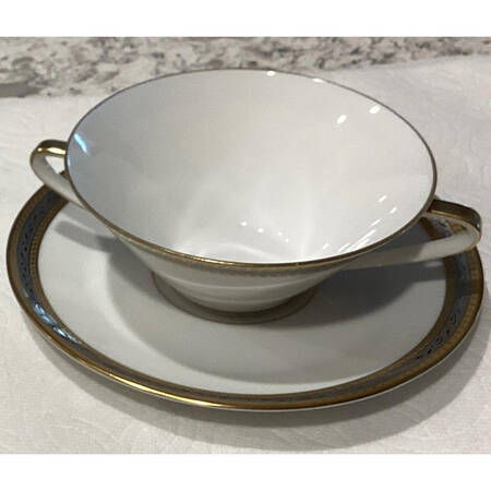 ROT202 Cream Soup Bowl & Saucer Set