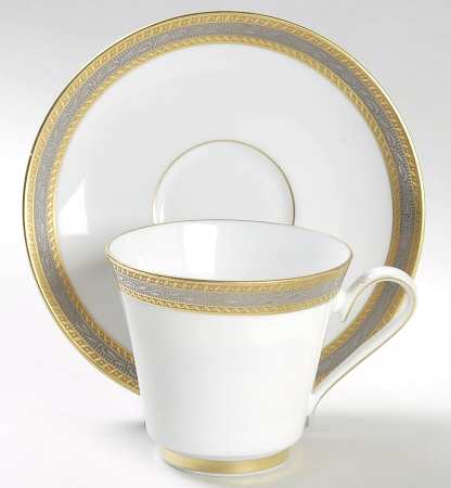 ROT202 Footed Cup & Saucer Set