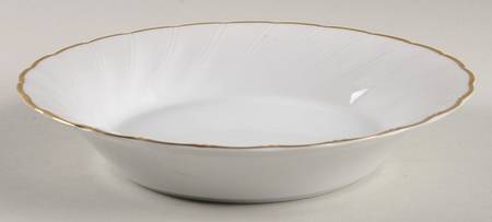 Fluted Gold Coupe Soup Bowl