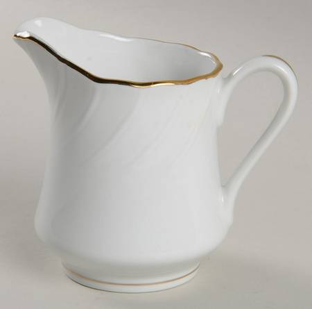 Fluted Gold Creamer