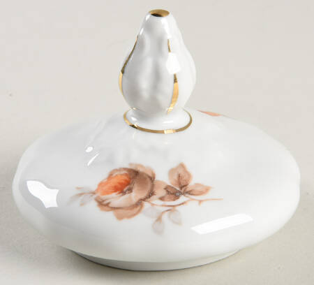 Brown Rose (Gold Trim) Lid for Sugar Bowl