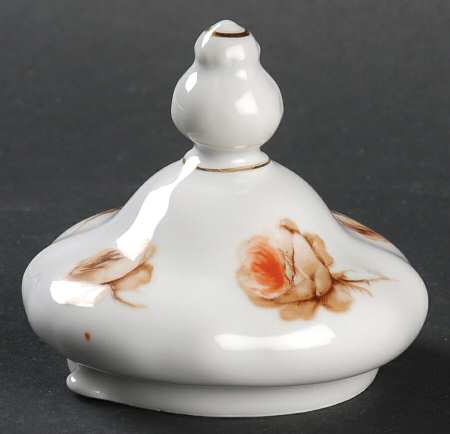 Brown Rose (Gold Trim) Lid for Coffee Pot