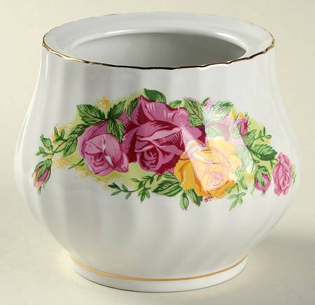 English Rose Sugar Bowl No Lid