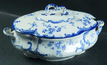 Chiswick Blue (Transferware) Tureen &  Lid