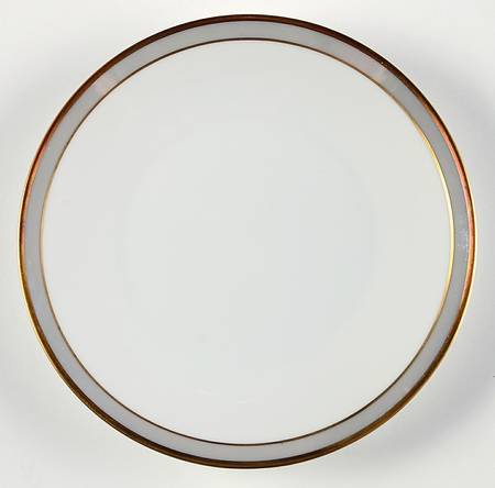 Gala Grey (Gold Trim, Linear) Bread & Butter Plate