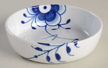 Mega Blue Fluted 5" Round Bowl