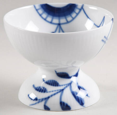 Mega Blue Fluted Footed Dessert Bowl
