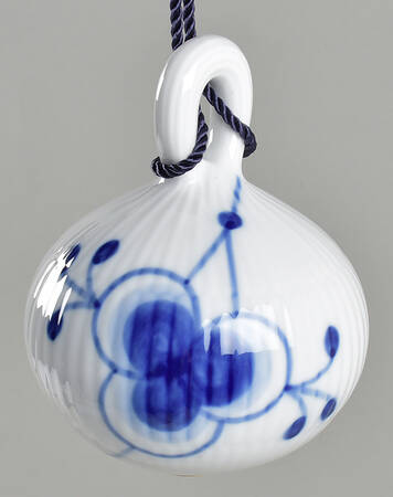 Mega Blue Fluted Ornament