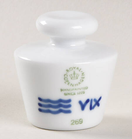 Mega Blue Fluted Oil/Vinegar Server, Lid Only