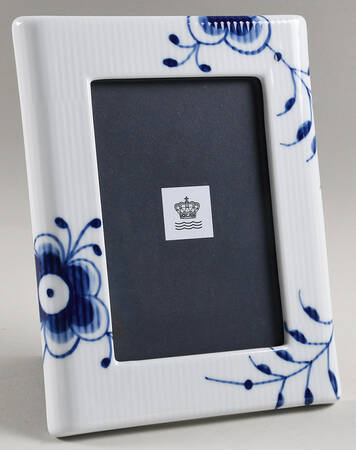 Mega Blue Fluted Picture Frame