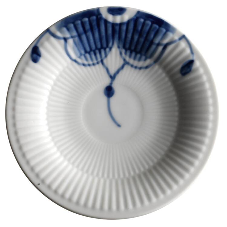 Mega Blue Fluted Saucer for Demitasse Cup