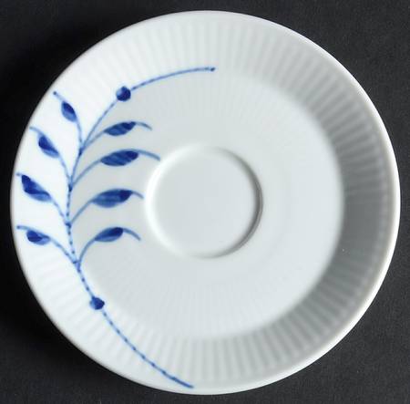 Mega Blue Fluted Saucer for Espresso Cup