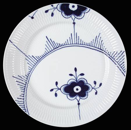 Mega Blue Fluted Dinner Plate