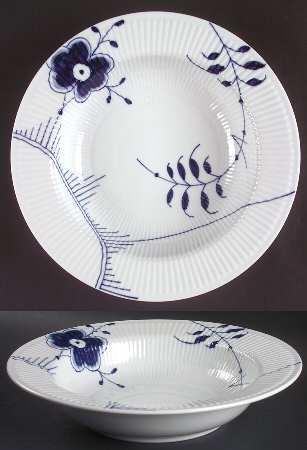 Mega Blue Fluted 12" Pasta Serving Bowl