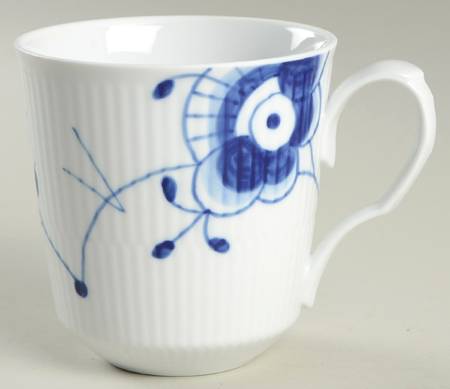 Mega Blue Fluted Latte Mug