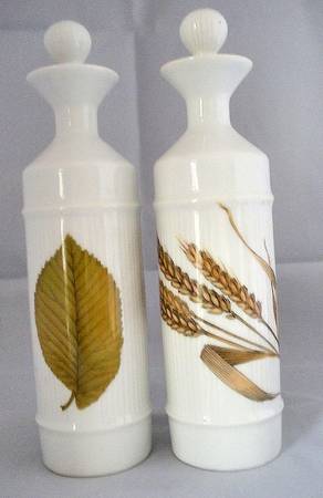 Wild Harvest (No Trim) Vinegar and Oil Set W/Stoppers