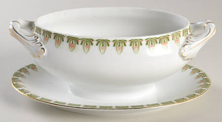 RSC48 Sauce Boat with Attached Underplate No Lid