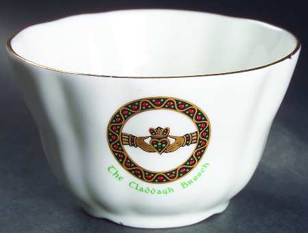Claddagh Brooch Open Sugar Bowl