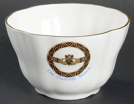 Claddagh Brooch Open Sugar Bowl