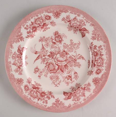 Asiatic Pheasant Red 12" Chop Plate (Round Platter) by Royal Stafford