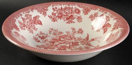 Asiatic Pheasant Red 10" Round Vegetable Bowl by Royal Stafford