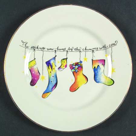Twas The Night Before Christmas Salad Plate