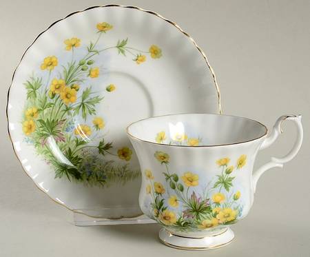 Sunnyside Series (Montrose Shape) Footed Cup & Saucer Set