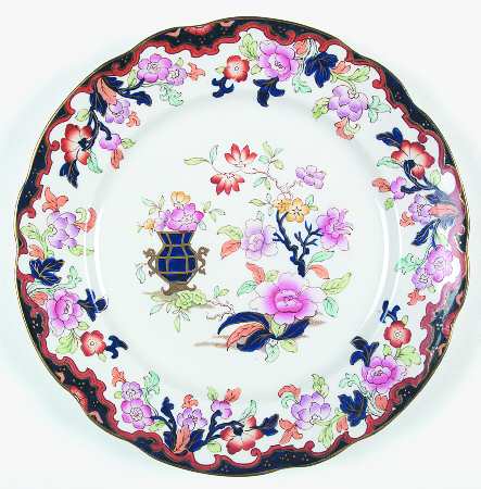 Simlay (Scalloped, Gold Trim) by Ridgway (Ridgways)