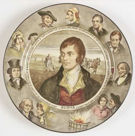 Burns Portrait Dinner Plate