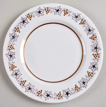 Gold and Silver Salad Plate by Royal Albert