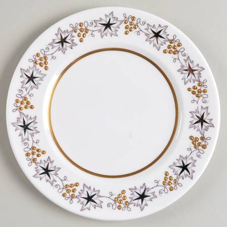 Gold and Silver Bread & Butter Plate