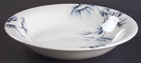 Blue Peony (Bone) Soup/Cereal Bowl