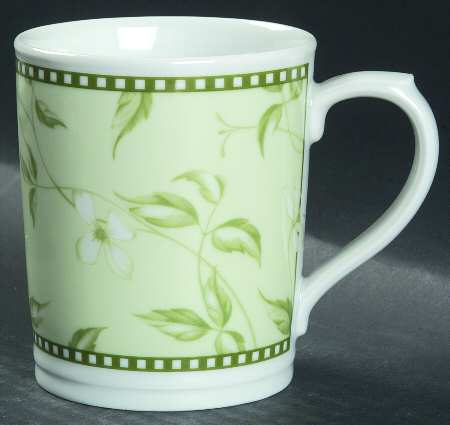 Cafe Fleur Green Mug