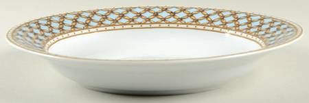 Liselund Light Blue Rim Soup Bowl