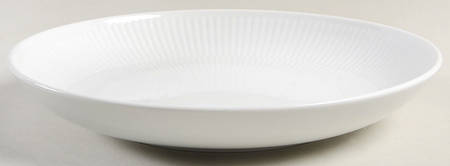White Plain 9" Shallow Round Bowl