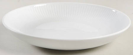 White Plain 7" Shallow Round Bowl