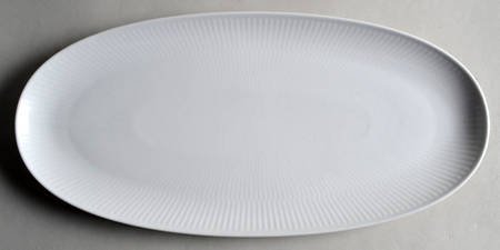 White Plain 14" Oval Plate