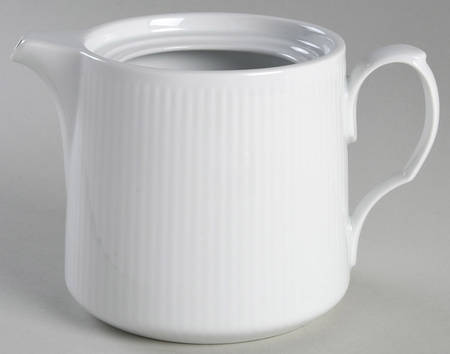 White Plain Small Teapot No Lid