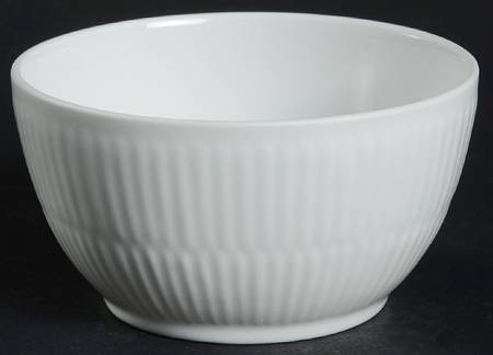 White Plain Open Sugar Bowl