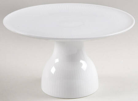 White Plain 8" Diameter Pedestal Cake Stand