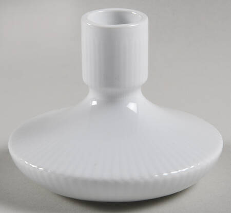 White Plain 3" Candlestick